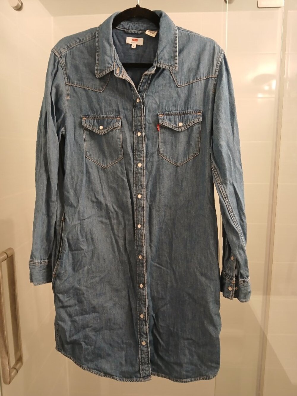 Classic Levis Button Down Denim Dress
